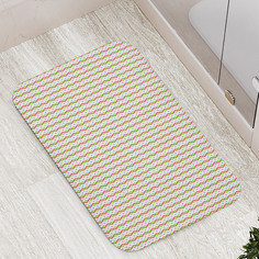 Коврик противоскользящий JoyArty "Встречные волны" для ванной, сауны, бассейна, 77х52 см