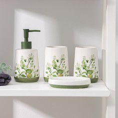 Весна, дозатор 300 мл, мыльница, 2 стакана No Brand