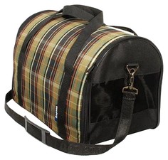 Сумка-переноска Дарэлл ЧИП Саквояж №1, жесткая, клетка, 36,5x22x22 см