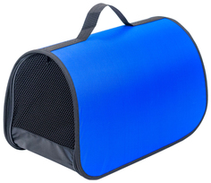 Сумка-переноска Дарэлл ЧИП Саквояж №0, жесткая, васильковая, 32,5x19,5x19,5 см