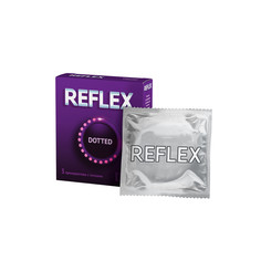 Презервативы из натурального латекса Reflex Dotted в смазке 3 шт.