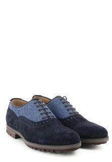 Туфли мужские ISAIA 89952 синие 5.5 UK