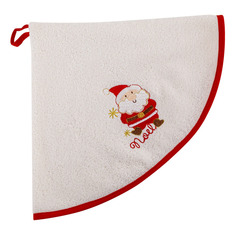 Полотенце кухонное круглое Vingi Ricami Girelle Xmas с вышивкой 70 см, махровое
