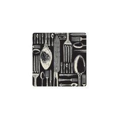 Набор подставок под бокалы Harman Vintage Cutlery 10х10 см, черный, 6 шт