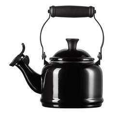Чайник наплитный со свистком Le Creuset Demi 1,1 л, сталь нержавеющая, черный