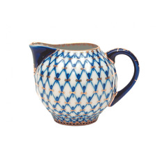 Молочник ИФЗ Кобальтовая сетка.Тюльпан 350 мл, фарфор твердый Императорский Фарфоровый Завод