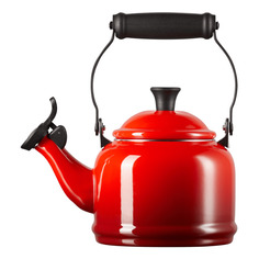 Чайник наплитный со свистком Le Creuset Demi 1,1 л, сталь нержавеющая, вишня
