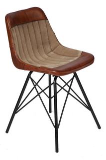 Стул Secret De Maison GETS ( mod. M-14529 ) металл/кожа буйвола/ткань хлопок, 78х45х51см, Tet Chair