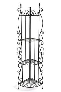 Этажерка угловая Secret De Maison 001 стальной сплав, 50х35х160см, черный Tet Chair