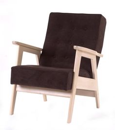 Кресло RB РЕТРО беленый дуб/RS 32 - коричневый