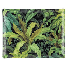 Поднос PLATEX Nature Bali 37*28см, зеленый, акрил