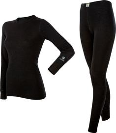 Комплект термобелья Janus женский (100% шерсть) чёрный L