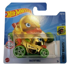 Машинка Hot Wheels коллекционная DUCK N ROLL золотой/зеленый HCY06