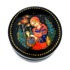 Шкатулка с художественной росписью "По ягоды" No Brand