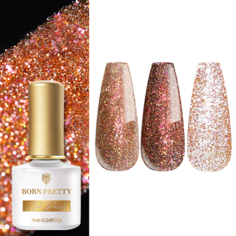 Born Pretty, Гель-лак "Reflective Glitter Flash" RGF-02 53087-02, 7 мл