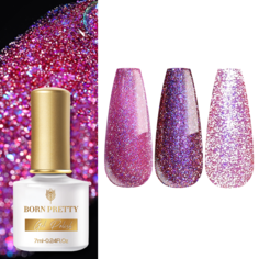 Born Pretty, Гель-лак "Reflective Glitter Flash" RGF-01 53087-01, 7 мл