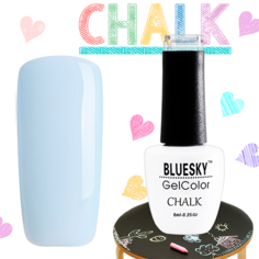 BlueSky, Гель-лак "Chalk" #010, 8 мл (бирюзово-голубой)