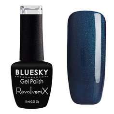 BlueSky, Гель-лак "RevolveriX" #038, 8 мл (сине-зеленый)