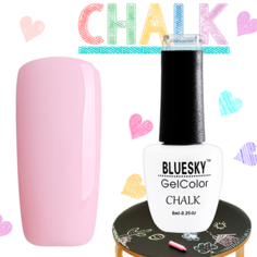 BlueSky, Гель-лак "Chalk" #001, 8 мл (розовый)