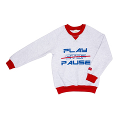 Толстовка детская Lucky Child, серый, р. 128