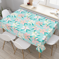 Прямоугольная водоотталкивающая тканевая скатерть на стол JoyArty с рисунком 145 на 180 см