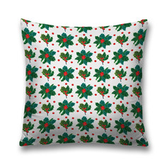 Наволочка декоративная JoyArty Паттерн из остролиста чехол на молнии 45х45 см