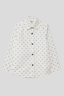 Рубашка детская IDO 4.5426.00 белый-голубой, 98