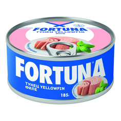 Тунец Fortuna кусочки в оливковом масле 185 г Фортуна