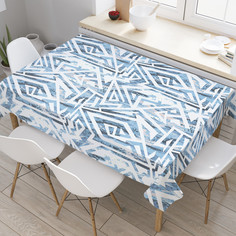 Скатерть прямоугольная на кухонный стол JoyArty Затертый узор из оксфорда 120x145 см