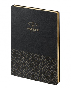 Ежедневник недатированный, черный c нанесением Logo Parker