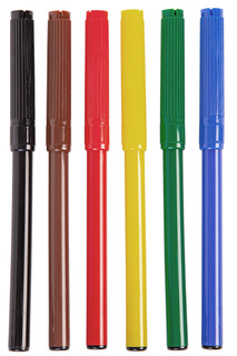 Фломастеры Hatber COLORA, картонная коробка, 6 цветов