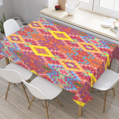 Скатерть прямоугольная JoyArty Ближневосточный паттерн из сатена 180x145 см