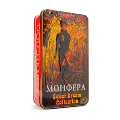 Чай DV Подарочная шкатулка "Монфера" (75 г черный ОРА+ 100 г черный с добавками) ж/б 175 г Dolche Vita