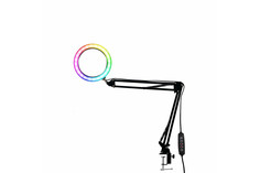 Настольная лампа светильник RGB-NB20 с 15 цветовыми оттенками диаметр 20 см, на пантографе Mobicent