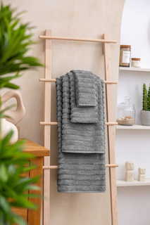 Полотенце махровое банное кухонное Arya Defna бамбук 50х100 серый 1 шт.