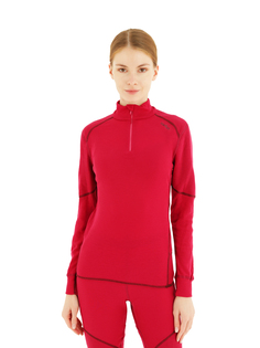 Футболка С Длинным Рукавом Odlo Shirt L/S Turtle Neck X-Warm Sangria (Us:m)