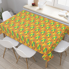 Скатерть прямоугольная на стол JoyArty Яркие этничексие узоры из оксфорда 120x145 см