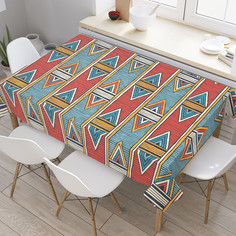 Скатерть прямоугольная JoyArty JoyArty Этнические полоски из сатена 180x145 см