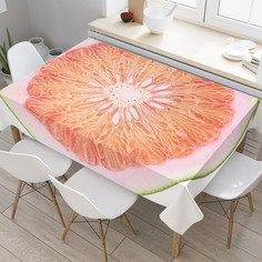 Скатерть прямоугольная на кухонный стол JoyArty Половина памело из оксфорда 120x145 см