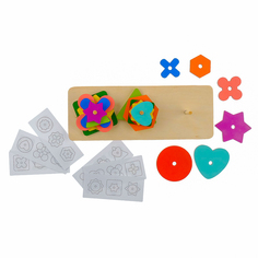 Логическая головоломка "Собери узор", 18 деталей Крона