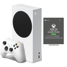 Игровая приставка Microsoft Xbox Series S 512GB + Xbox Game Pass Ultimate на 6 месяцев
