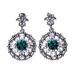 Серьги из бижутерного сплава с swarovski Moon Paris MV-1811-005