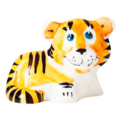 Фигурка новогодняя Веселый фарфор Тигрик Симба 5 см