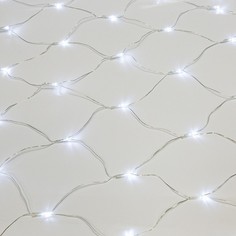 Гирлянда «Сеть» 1,5х1,5 м, прозрачный ПВХ, 96 Led белый Neon Night