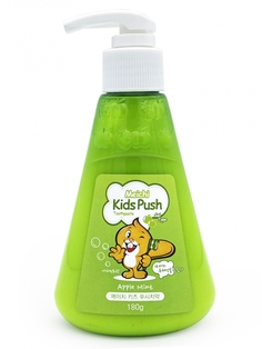 Детская зубная паста Hanil Tooth Paste Kids Push Apple Mint, с экстрактом яблока, 185 г