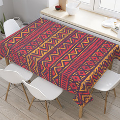 Скатерть прямоугольная на стол JoyArty Африканская геометрия из оксфорда 180x145 см