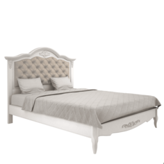 Кровать GD-WW-216 с мягким изголовьем белая 160х200 LA Neige