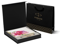 Подарочный набор: Шариковая ручка Jotter XL SE20 Monochrome и Ежедневник белый Parker