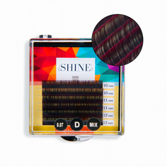 Омбре elSHINE (Шайн) (красные), 6 лент C 0.07 10-12 mm