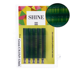 Цветные elSHINE (Шайн) (зеленые), 5 лент D 0.07 9-13 mm